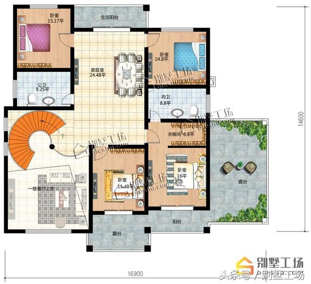 8款二層帶車庫的農(nóng)村別墅設(shè)計(jì)圖，建筑造價(jià)經(jīng)濟(jì)，帶車庫也很方便