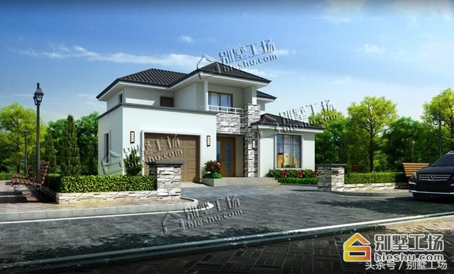 8款二層帶車庫的農(nóng)村別墅設(shè)計(jì)圖，建筑造價(jià)經(jīng)濟(jì)，帶車庫也很方便