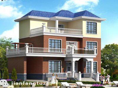 三層農村自建房設計圖，15×10米，多露臺設計，農村建房子，實用最重要