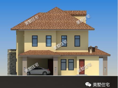 現(xiàn)代風(fēng)格二層農(nóng)村別墅設(shè)計(jì)圖，帶閣樓+土灶，外觀經(jīng)典實(shí)用性強(qiáng)。