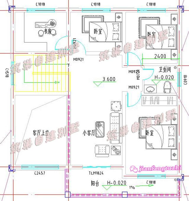 占地120平的二層農(nóng)村自建房，不僅外觀好看，室內(nèi)布局也非常好，主體造價才20萬。