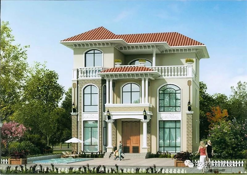 11x10米三層農村樓房設計圖，造價30萬左右