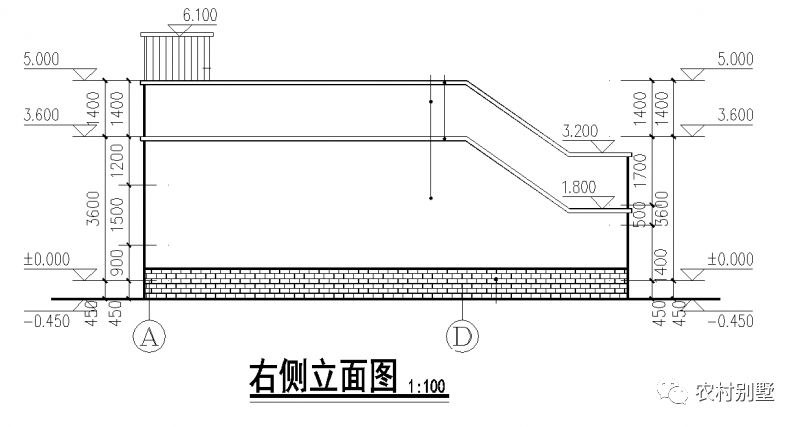 一層平屋頂農村自建房設計圖，簡單易造，主體10萬左右