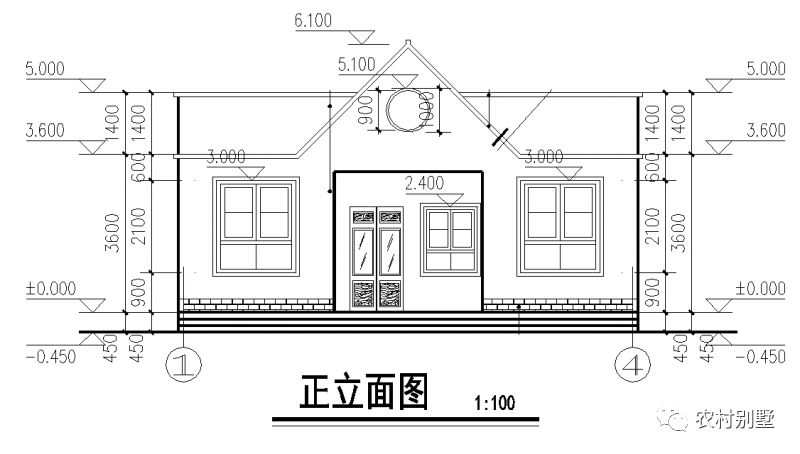 一層平屋頂農村自建房設計圖，簡單易造，主體10萬左右