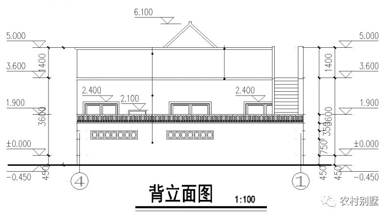 一層平屋頂農村自建房設計圖，簡單易造，主體10萬左右