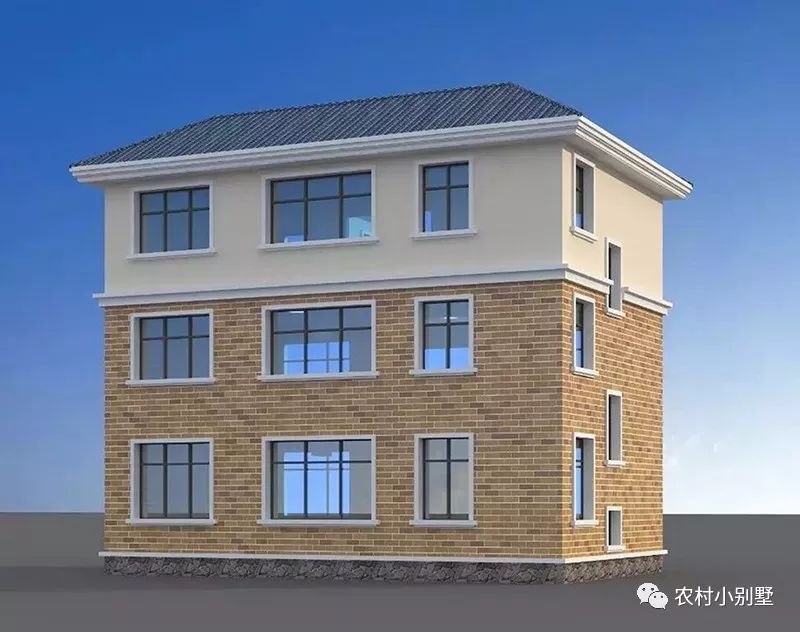 占地85平小戶型三層農村小樓設計圖，戶型雖小，五臟俱全