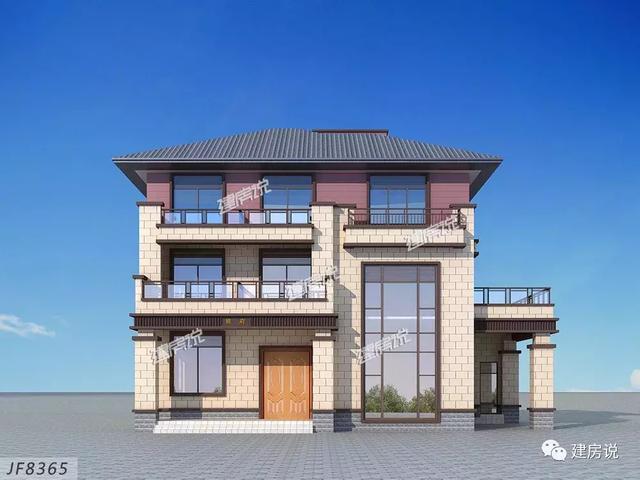 三層16X13米歐式別墅設計圖，占地200平左右漂亮又大氣。