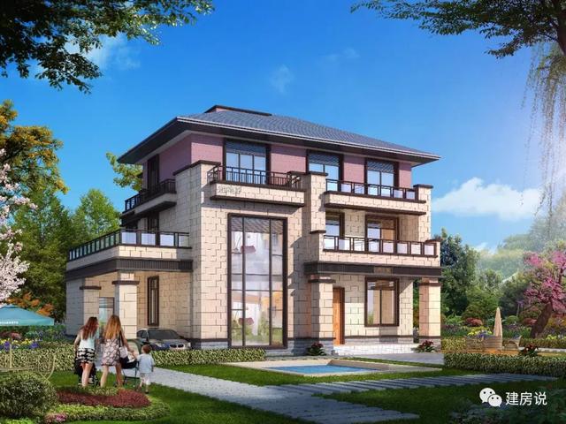 三層16X13米歐式別墅設計圖，占地200平左右漂亮又大氣。