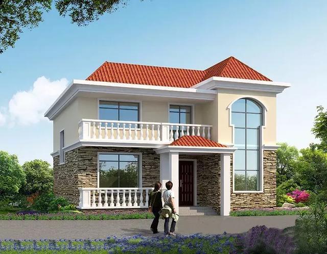 兩棟二層別墅設計圖，占地小，造價低，色彩絢麗，干凈明亮，相信你看了一定會喜歡。