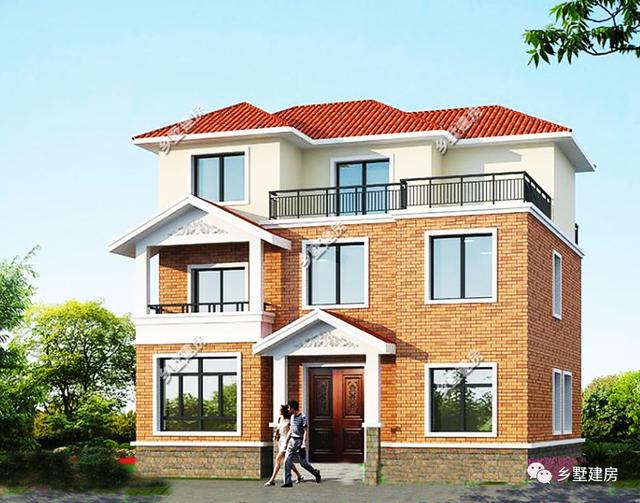 11X10米的三層農村別墅設計圖，款款不到30萬，25萬左右就能搞定，接地氣的房子你們喜歡嗎？