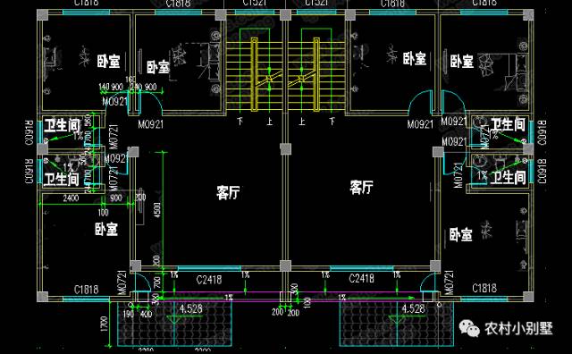 19X11米兄弟三層雙拼別墅圖，每戶(hù)僅需30萬(wàn)