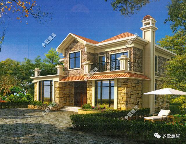 兩棟二層農村別墅設計圖，造價都是20萬，不僅造價低，而且外觀還大氣、美觀、舒適而又與眾不同。