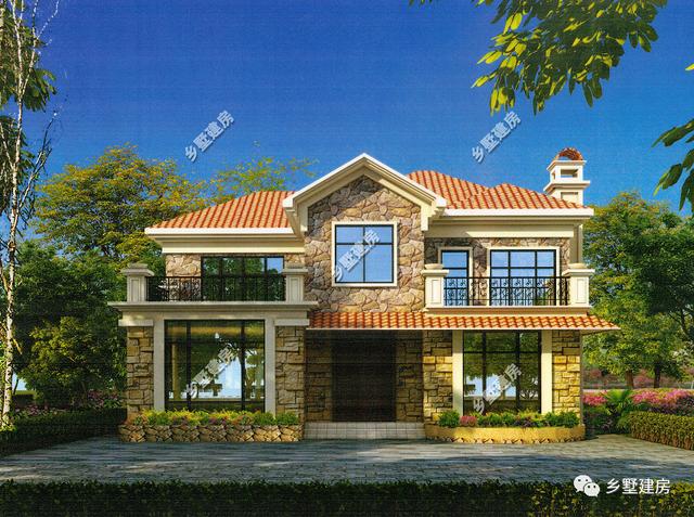 兩棟二層農村別墅設計圖，造價都是20萬，不僅造價低，而且外觀還大氣、美觀、舒適而又與眾不同。