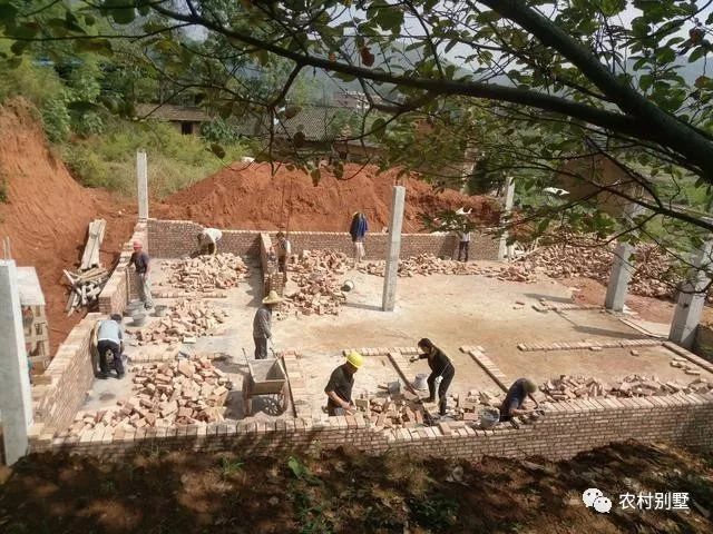 30萬老家自建二層小別墅施工過程直播，附圖紙