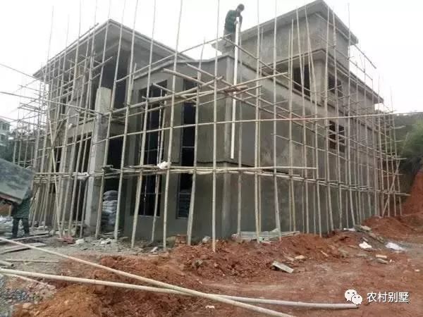 30萬老家自建二層小別墅施工過程直播，附圖紙