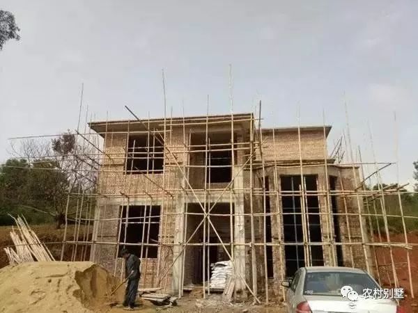 30萬老家自建二層小別墅施工過程直播，附圖紙