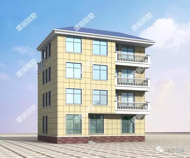 四層農村自建房，帶陽光房和落地窗，外觀不僅美，而且設計上很有層次感。