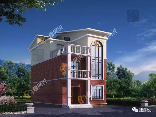 最經典的二層農村小戶型別墅設計圖，7x14米，美觀造價也低，你不打算建一套這樣的嗎？