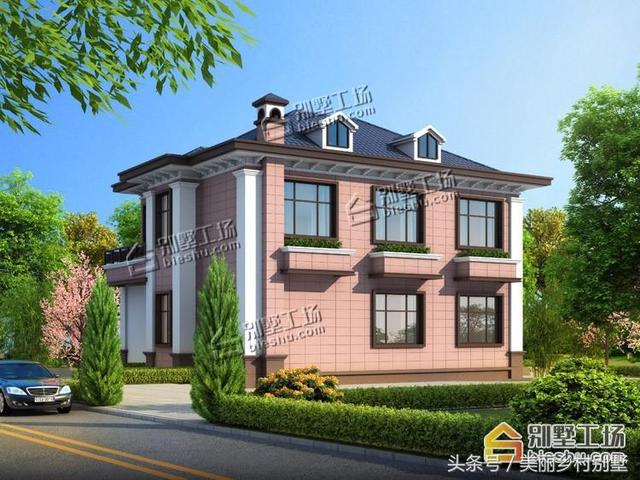 簡歐風格農村二層別墅設計圖，滿足大多數農村家庭居住需要