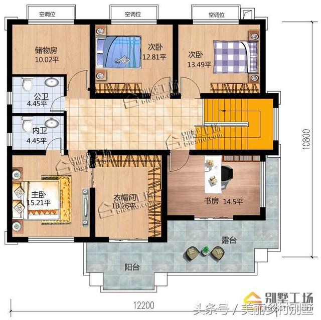 簡歐風格農村二層別墅設計圖，滿足大多數農村家庭居住需要