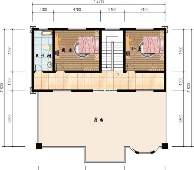 2款三層農村自建房設計圖，1款小戶型，1款大戶型，滿足不同家庭建房的需要