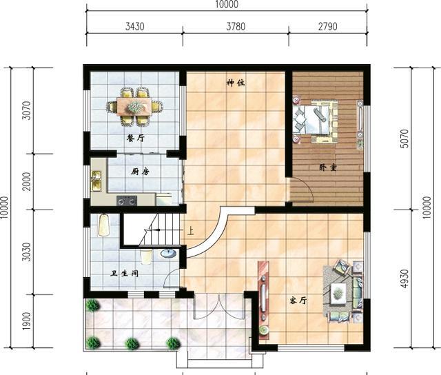 2款三層農村自建房設計圖，1款小戶型，1款大戶型，滿足不同家庭建房的需要