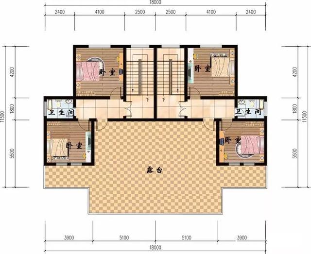 5款兄弟雙拼別墅設計圖，漂亮實用，節省造價，建一棟倍兒有面子