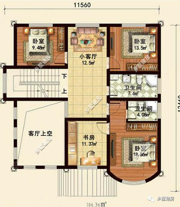 2款西式別墅設計圖送給大家，可以根據(jù)自己的喜好來建造調(diào)整