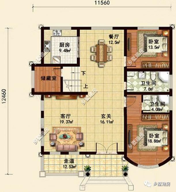 2款西式別墅設計圖送給大家，可以根據(jù)自己的喜好來建造調(diào)整
