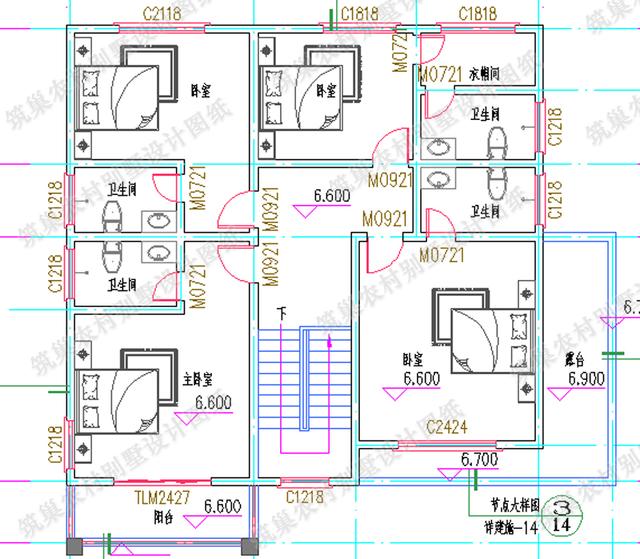 帶車庫三層別墅全套設(shè)計(jì)施工圖，層次感和立體感豐富，符合現(xiàn)代人的生活需求