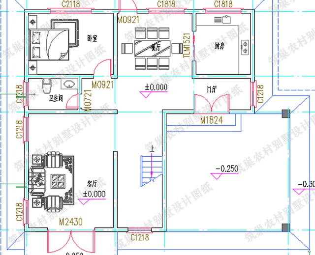 帶車庫三層別墅全套設(shè)計(jì)施工圖，層次感和立體感豐富，符合現(xiàn)代人的生活需求