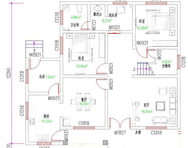 農村二層別墅設計圖，占地140平方米左右，施工難度也不高，比較符合農村的建房需求