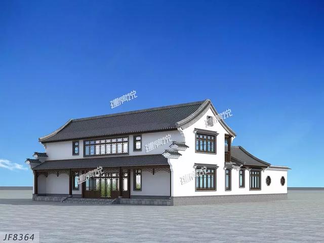 中式農村別墅設計圖，低調奢華有內涵，含蓄與精致并存。，這樣的房子永不過時！