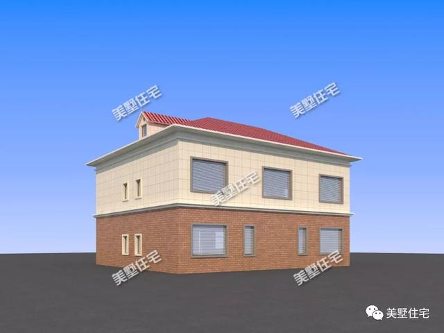 6臥4衛(wèi)二層別墅設(shè)計(jì)圖，簡(jiǎn)單耐看實(shí)用，戶型方方正正，建在農(nóng)村很合適