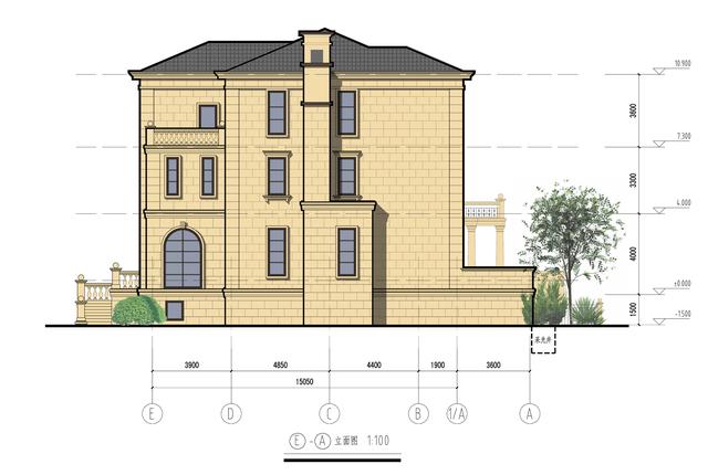 精致典雅的三層歐式別墅設計圖，高檔大氣上檔次，在整個村里別人的房子只能成為配角。