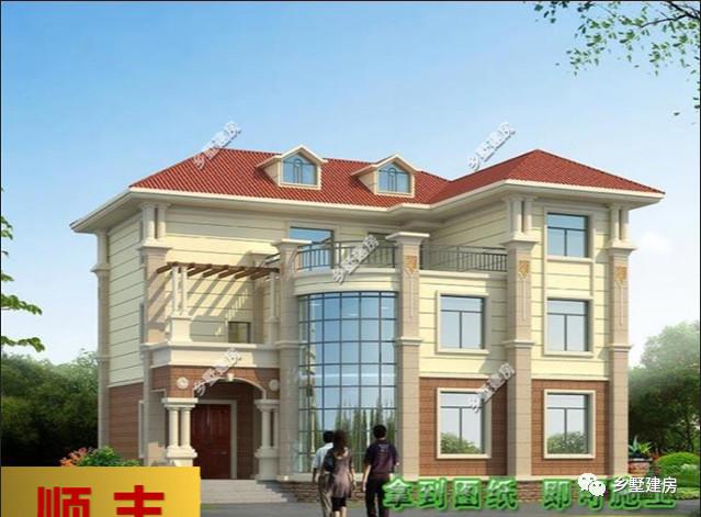 大面寬二層農村自建房，19X19.7米，空間布局一樣緊湊，利用充分。