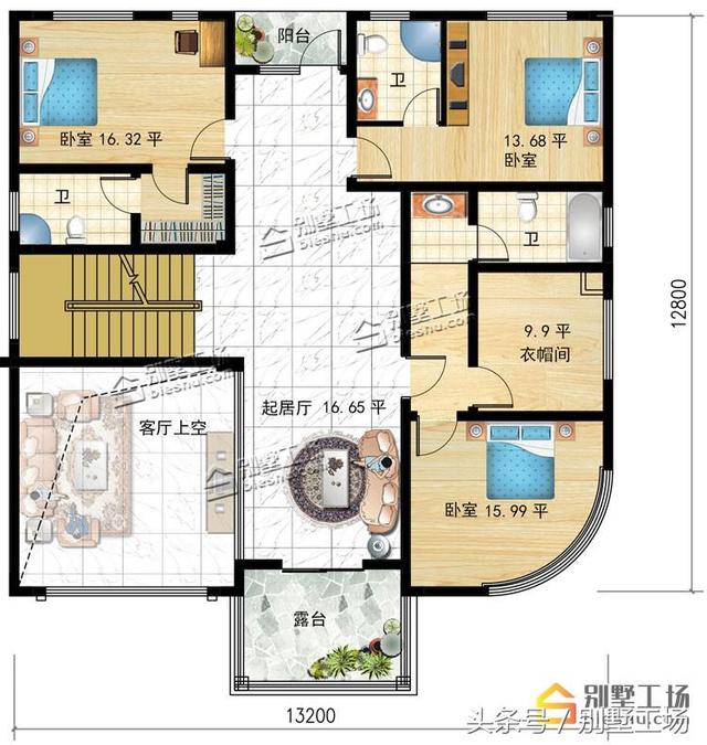 超經典三層復式別墅設計圖，框架結構，格局設計非常實用合理