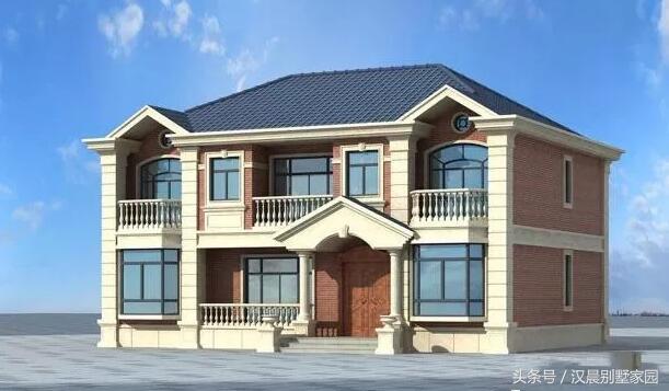 3款帶飄窗農村2層別墅設計圖，在農村要求經濟的條件下，不失為一個很好的建房選擇