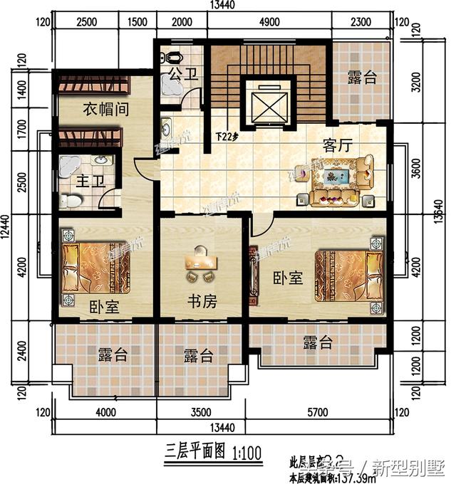 三層農村別墅設計圖，帶電梯車庫酒窖，這樣的戶型算是很豪華了