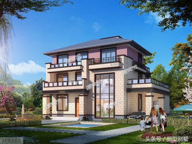 三層農村別墅設計圖，帶電梯車庫酒窖，這樣的戶型算是很豪華了