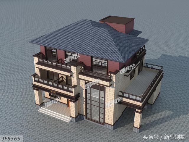 三層農村別墅設計圖，帶電梯車庫酒窖，這樣的戶型算是很豪華了