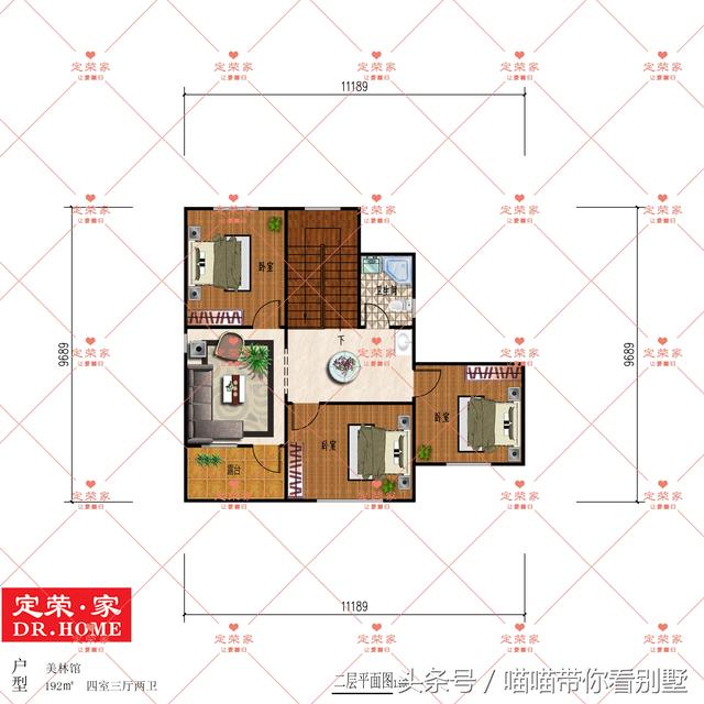 4款二層鄉村別墅戶型設計圖，看看哪套合你口味