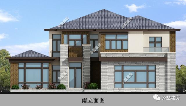 這款現代風格的農村別墅設計圖，讓大家一起看一看，農村自建房，可以有多美