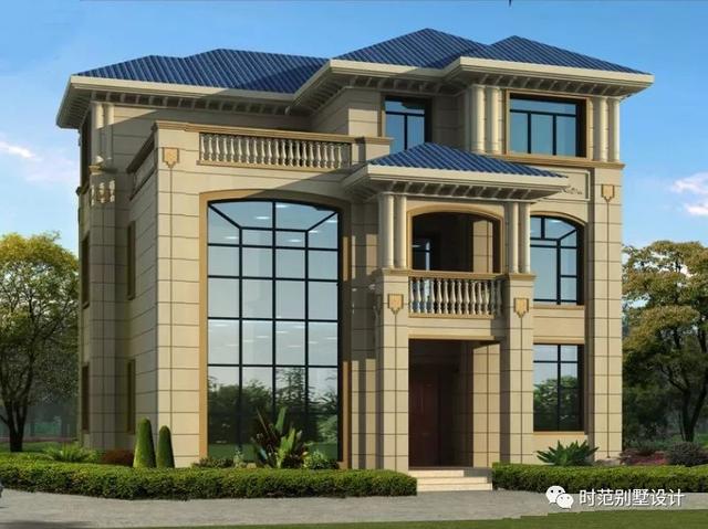 三層歐式別墅設計圖，11X13米，外觀大氣穩重，內部居住舒適