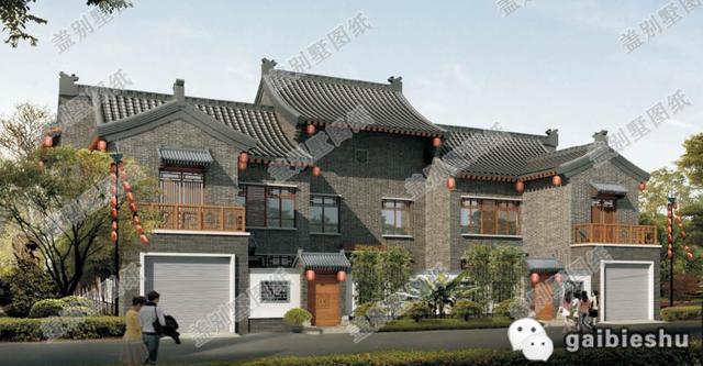 2款中式帶庭院農(nóng)村自建房設(shè)計圖，第一款獨棟，第二款雙拼，你喜歡哪款