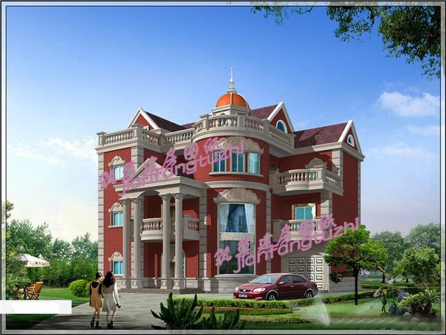 給大家推薦1款三層帶車庫，樓中樓復(fù)式別墅設(shè)計圖，實用性強(qiáng)復(fù)式宮廷風(fēng)