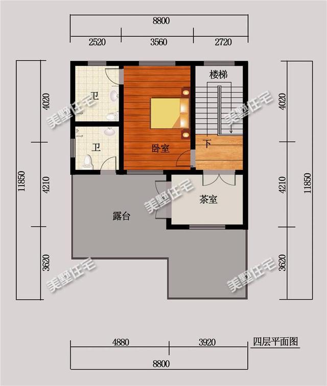 四層中式別墅，別墅雖小，功能齊全，小院+大露臺！ 是您不二選擇