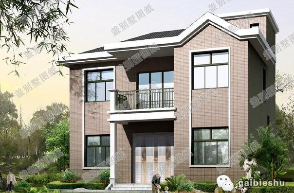 占地平米小的 12×10米農(nóng)村簡單二層房屋設(shè)計圖，簡約中帶有穩(wěn)重大氣。