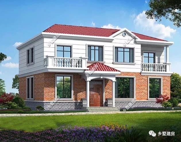 農村二層別墅設計圖，棋牌室大陽臺閑暇時可以打牌種植花草，建上一套，與家人一起，過慢節奏的生活！