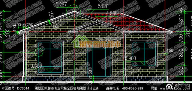本款圖紙為一層鄉村小別墅設計圖，看是否是您需要的！